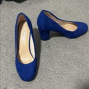 Forever 21 Royal Blue Block Heels